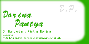 dorina pantya business card